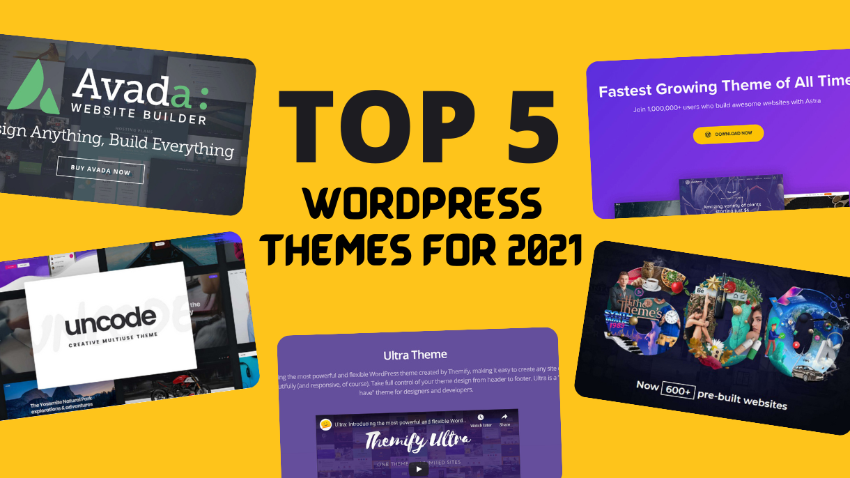 Top 5 WordPress Themes to Look for in 2021